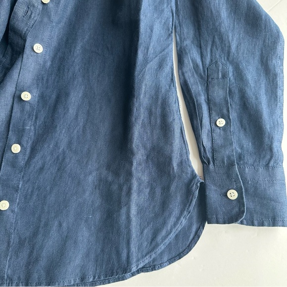 NWT Jcrew Wren slim shirt in Baird McNutt Irish linen | Size 0 - Picture 5 of 5